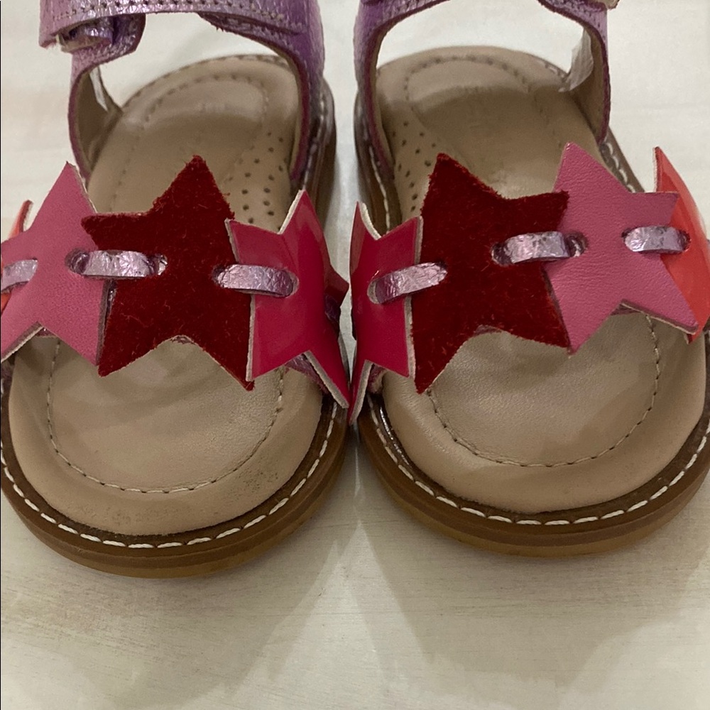Elephantito Pink and Red Star Sandals - Picture 2 of 7